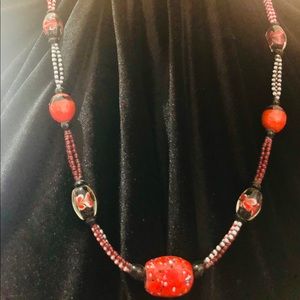 Stunning Red & Black Necklace